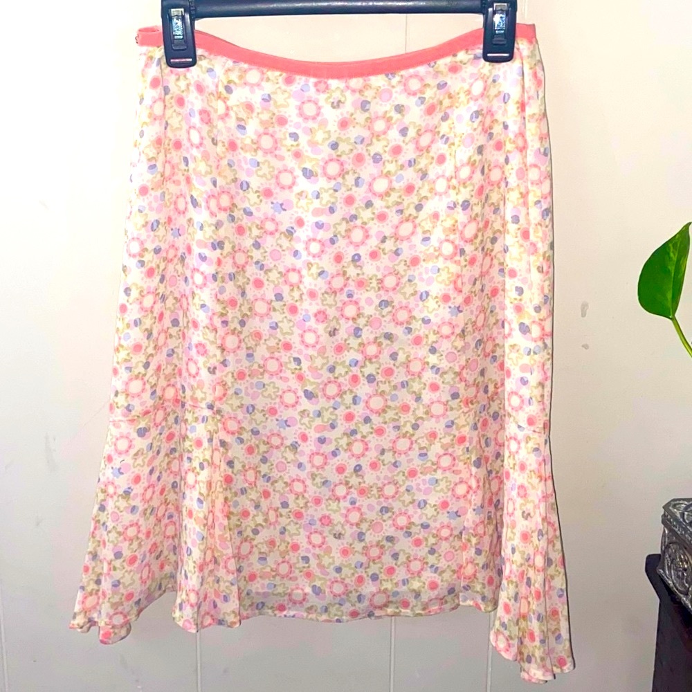 Sigrid Olsen beautiful pastel swing skirt size 6☀️🌴3/25.00